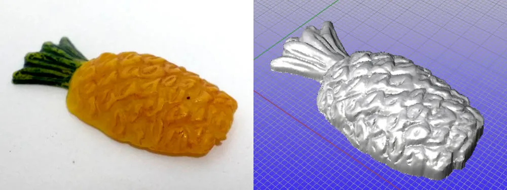 Escaneo 3D de piña