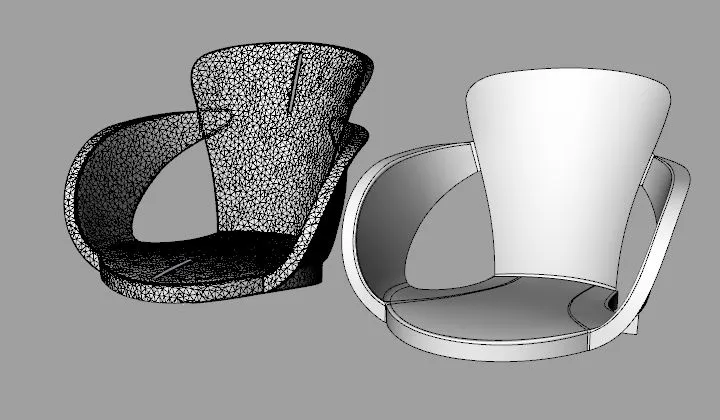 Escaneo 3D de silla